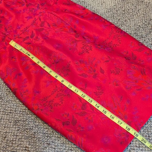 NWT Dress the Population red rouge Joyce embroidered mini dress size Medium - Picture 5 of 8